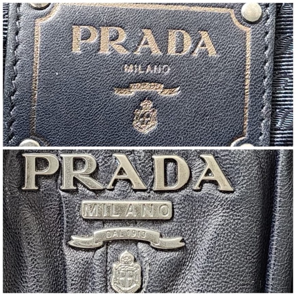 Authentic PRADA Nappa Leather Gaufre Tote Bag Black - Picture 12 of 15